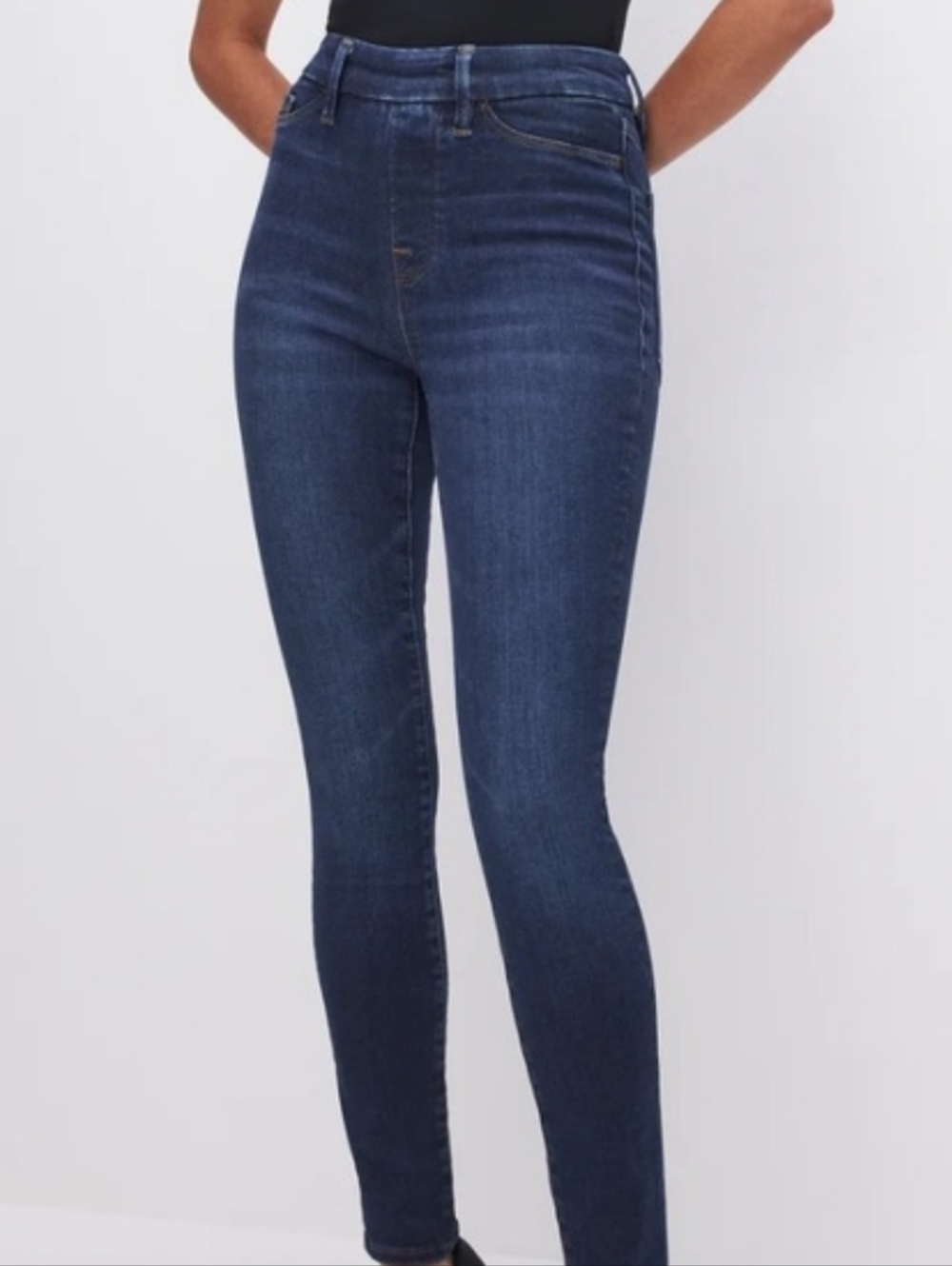 Good American Dark Indigo Skinny Jeans